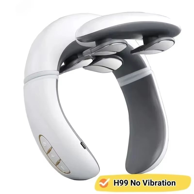 Smart Neck Massage Shoulder Neck Massage Cervical Vertebra Vibrator Heating Relieve Pain Magnetic Pulse Neck Massage Instrument